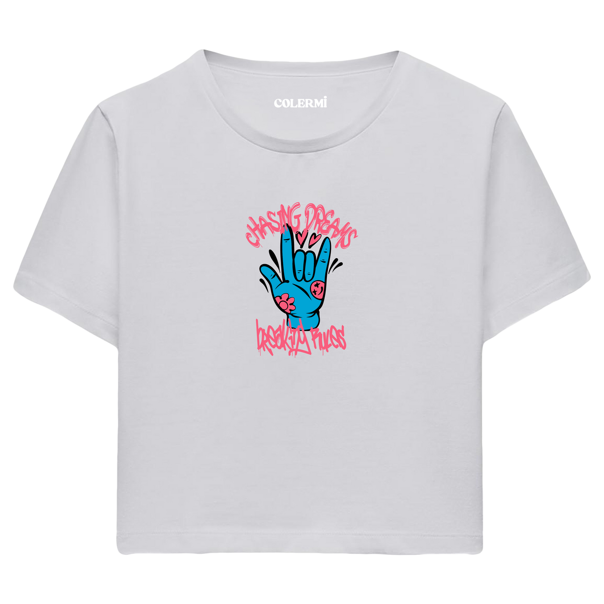 Chasing Dreams Kadın Crop T-Shirt