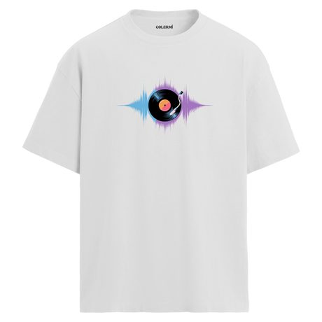 Plak Dalga Desenli T-Shirt – %100 Pamuk – Bisiklet Yaka Tişört