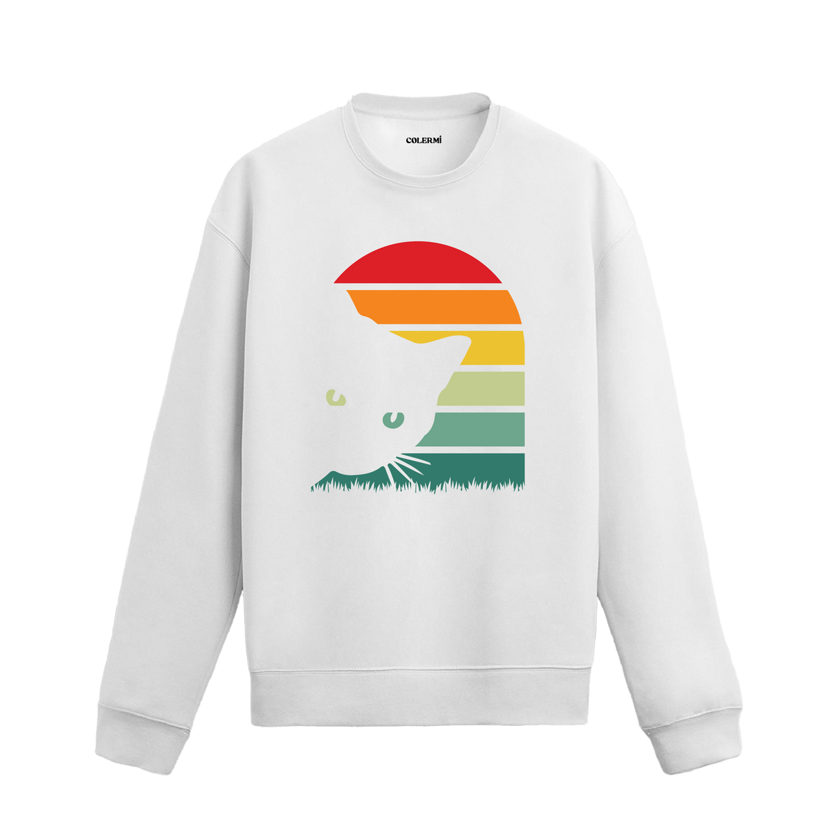 Retro Eyes – Cat’s Warm Gaze Sweatshirt
