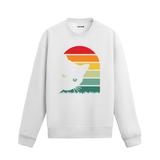 Retro Eyes – Cat’s Warm Gaze Sweatshirt