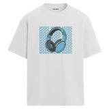 Music Block Oversize Unisex T-Shirt – Bisiklet Yaka