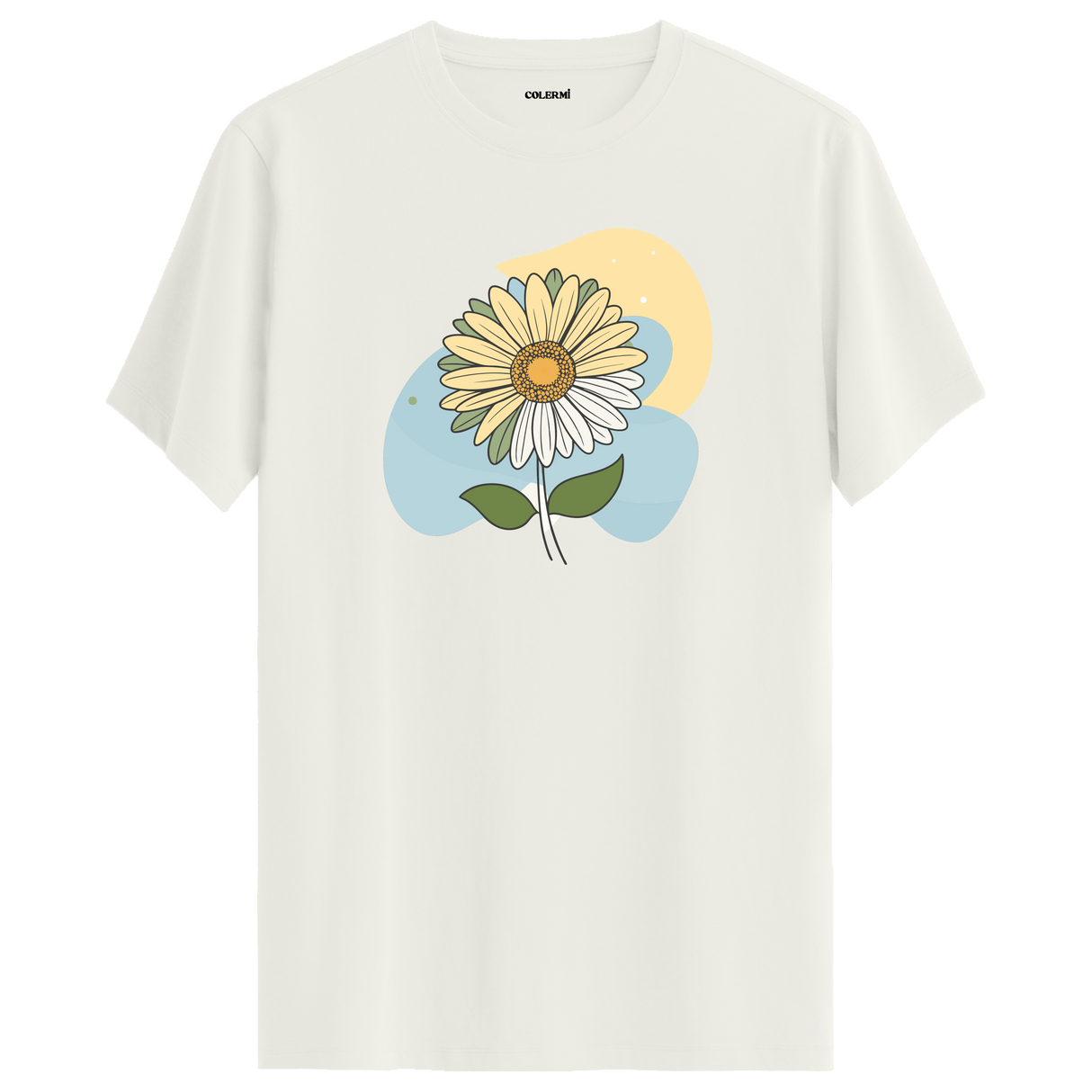 Artistic Daisy Print T-Shirt - Floral Tee