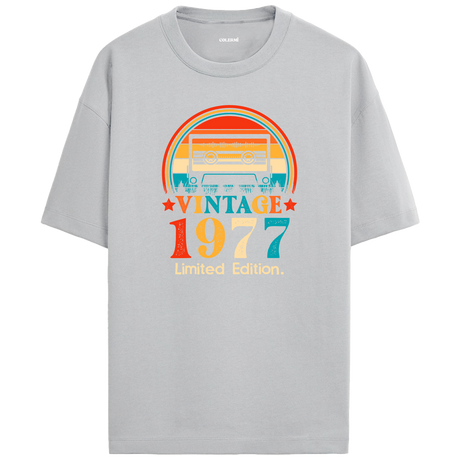 1977 Mixtape Crewneck Oversized Vintage T-Shirt