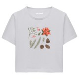 Nature-Inspired Women’s Crop T-Shirt – Winter Mood