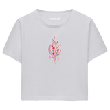 Moon & Flowers Women’s Crop T-Shirt
