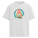 Dinlenme Anı Bisiklet Yaka Oversize Unisex T-Shirt