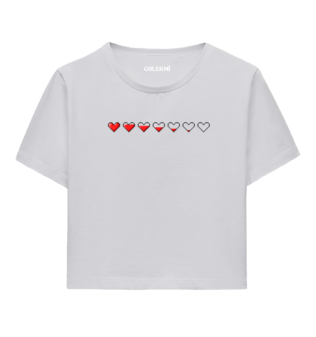 Pixel Heart Women’s Crop T-Shirt