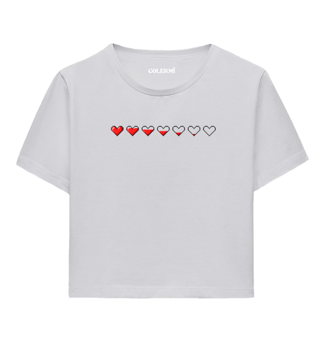 Pixel Heart Women’s Crop T-Shirt