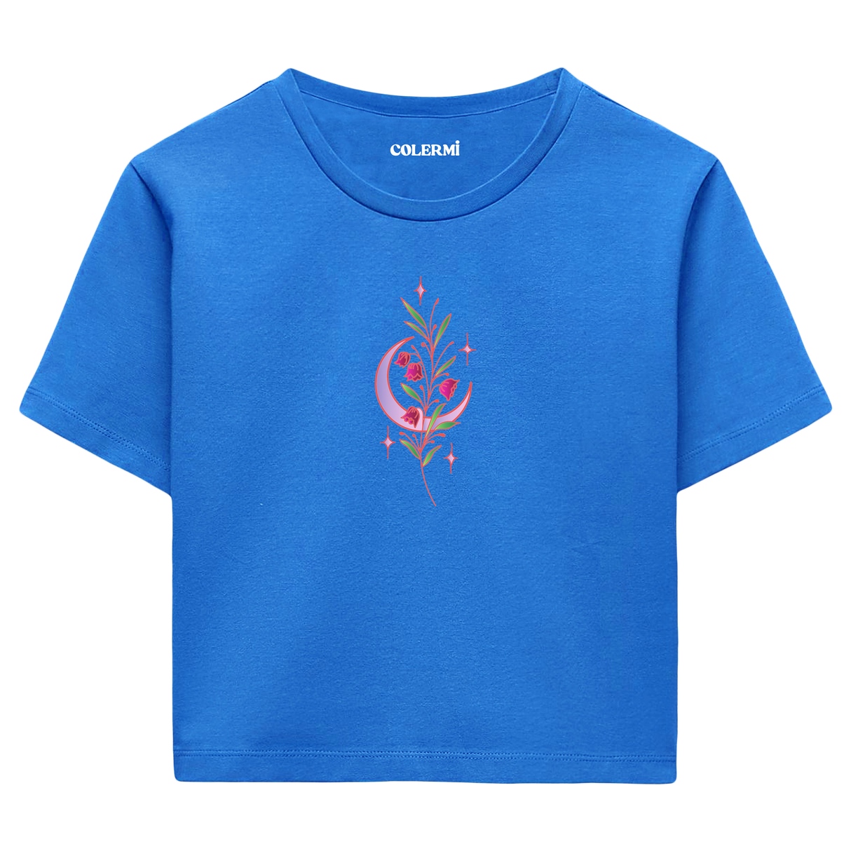 Moon & Flowers Women’s Crop T-Shirt
