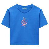 Moon & Flowers Women’s Crop T-Shirt