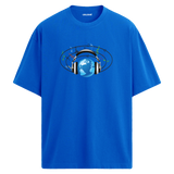 World Music Oversize Unisex T-Shirt – Bisiklet Yaka