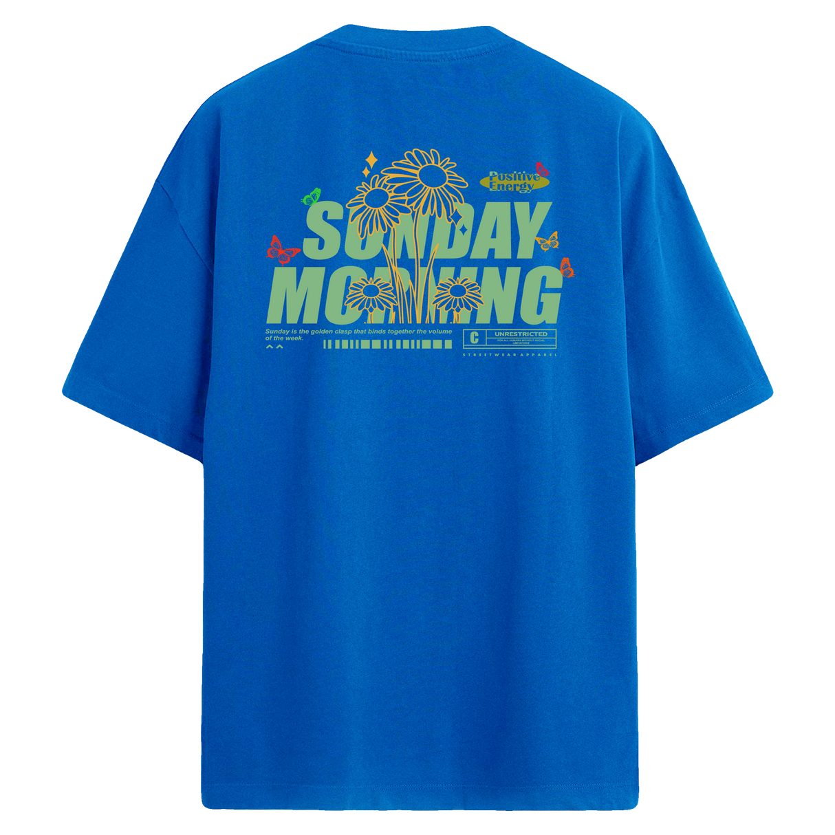 Back Print Oversized T-Shirt – Sunday Morning