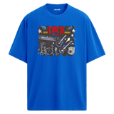 Love Rock Music Oversize Unisex T-Shirt – Bisiklet Yaka