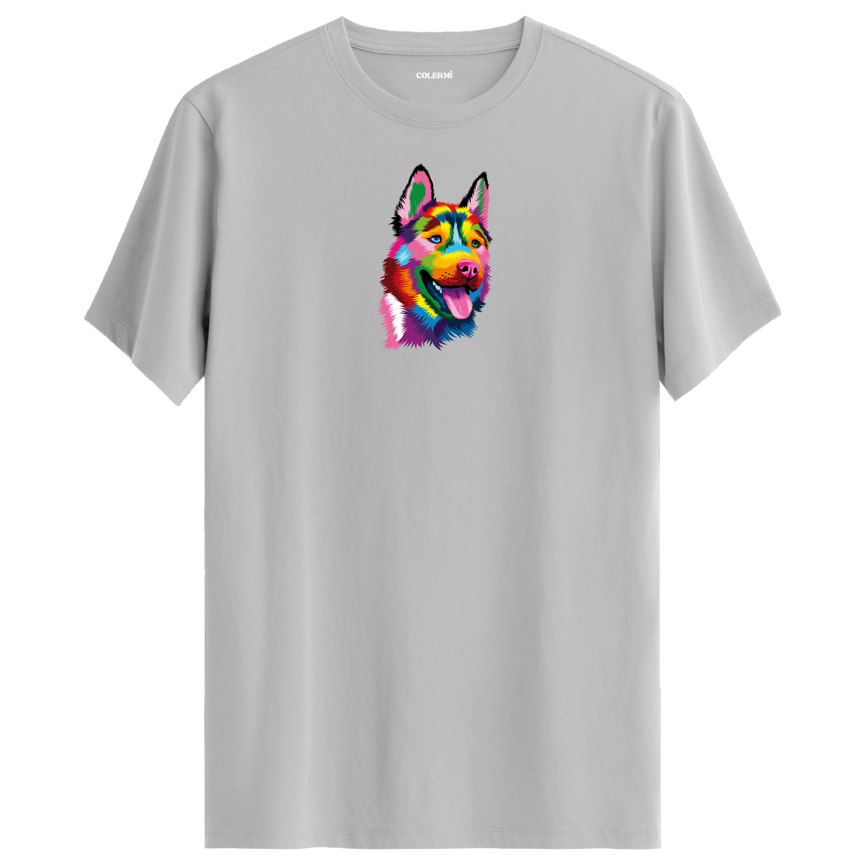 Colorful Husky Printed Unisex Tee