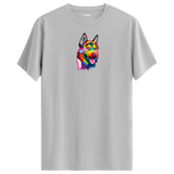Colorful Husky Printed Unisex Tee