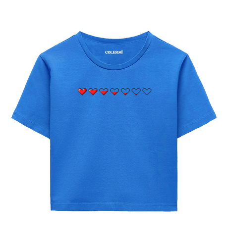 Pixel Heart Women’s Crop T-Shirt