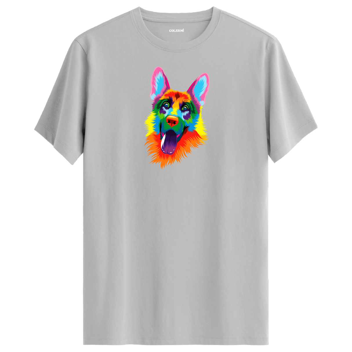 Colorful German Shepherd Printed Unisex Tee