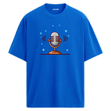 Retro Mic Sound T-Shirt – %100 Pamuk – Yuvarlak Yaka Tişört