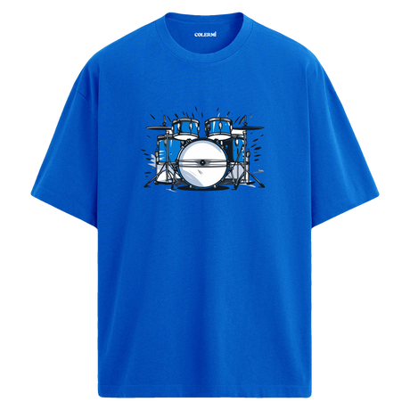 Blue Beat Oversize Unisex T-Shirt – Bisiklet Yaka