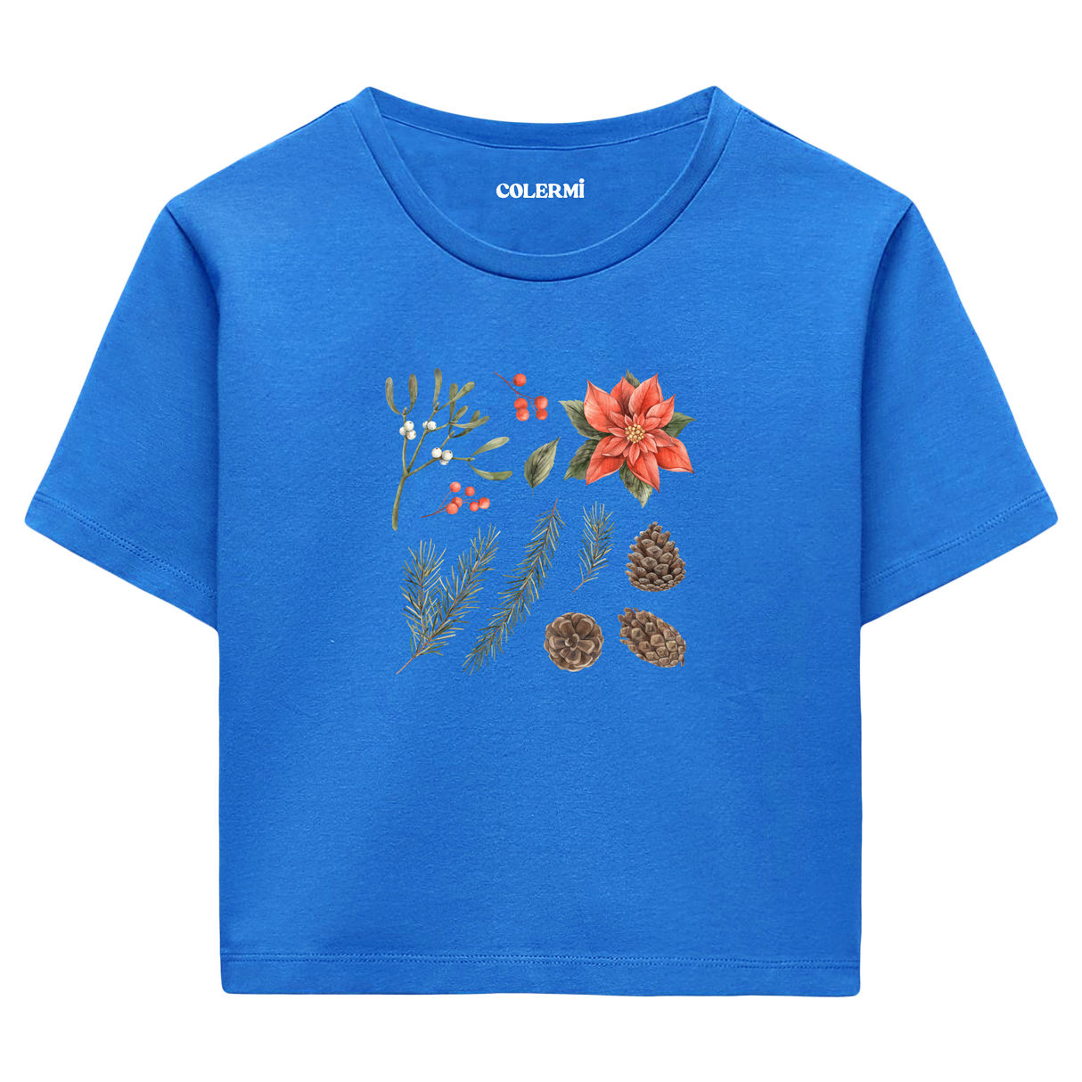 Nature-Inspired Women’s Crop T-Shirt – Winter Mood