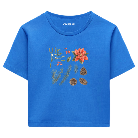 Nature-Inspired Women’s Crop T-Shirt – Winter Mood