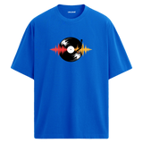 Vinyl Vibes Oversize Unisex T-Shirt – Müzik Temalı Bisiklet Yaka