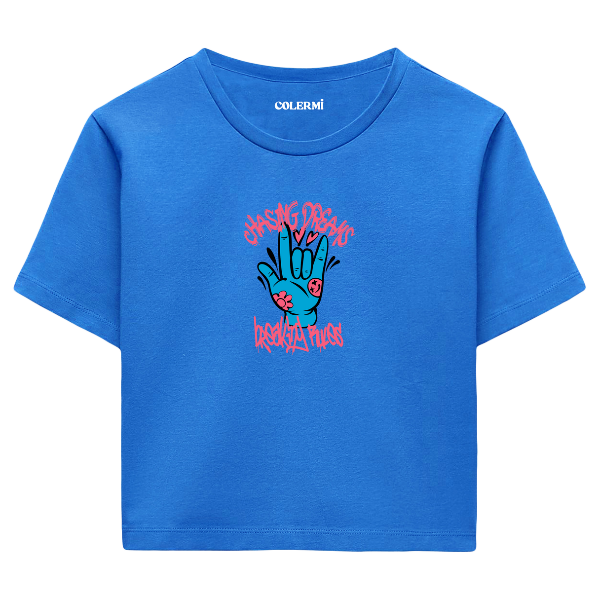 Chasing Dreams Kadın Crop T-Shirt
