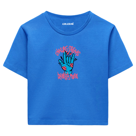 Chasing Dreams Kadın Crop T-Shirt