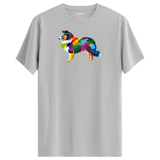 Elegant Collie Tee – Colorful Dog Art Shirt