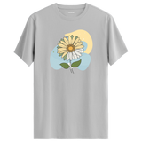 Artistic Daisy Print T-Shirt - Floral Tee
