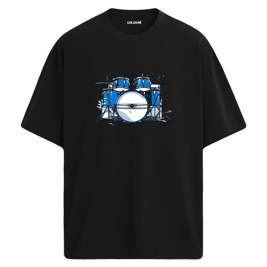 Blue Beat Oversize Unisex T-Shirt – Bisiklet Yaka