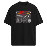 Love Rock Music Oversize Unisex T-Shirt – Bisiklet Yaka