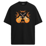 Rock Guitars Oversize Unisex T-Shirt – Bisiklet Yaka