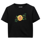 Crop T-Shirt - Ayçiçeği Tasarımı