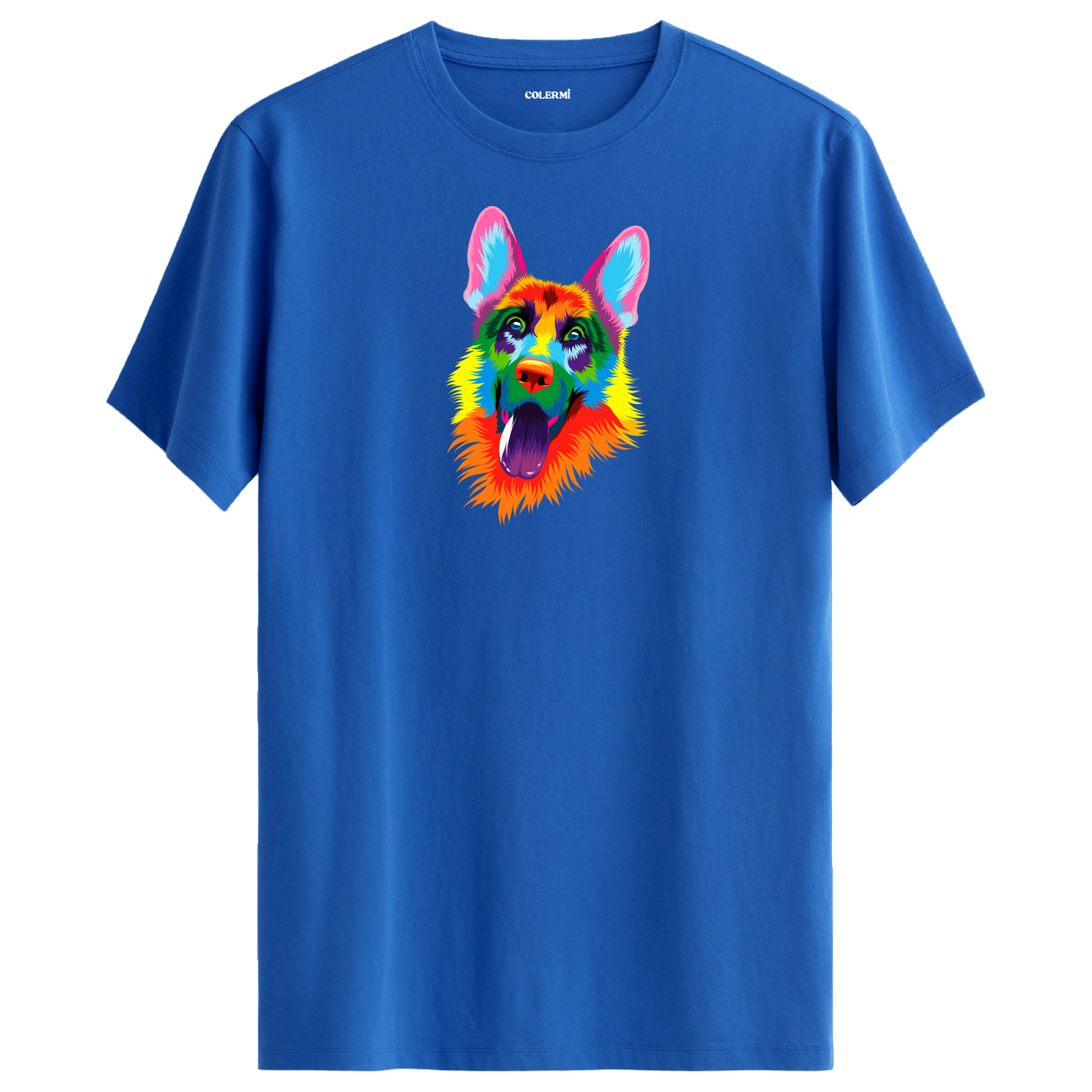 Colorful German Shepherd Printed Unisex Tee