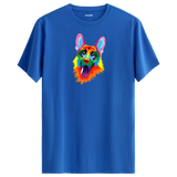Colorful German Shepherd Printed Unisex Tee