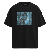 Music Block Oversize Unisex T-Shirt – Bisiklet Yaka