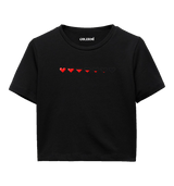 Pixel Heart Women’s Crop T-Shirt