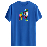 Vibrant Border Collie Tee – Artistic Dog Tee for Pet Lovers
