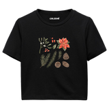 Nature-Inspired Women’s Crop T-Shirt – Winter Mood