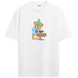 Birthday Party Bear Oversized T-Shirt