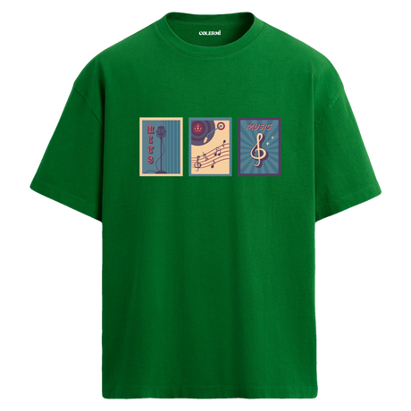 Retro Hitler Bisiklet Yaka Oversize Unisex T-Shirt