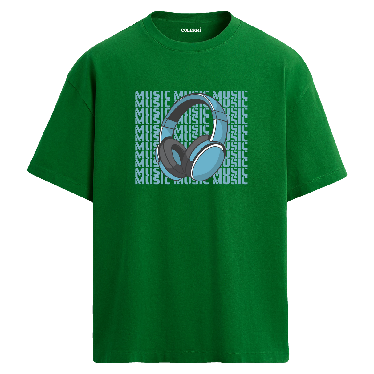 Music Block Oversize Unisex T-Shirt – Bisiklet Yaka