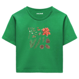 Nature-Inspired Women’s Crop T-Shirt – Winter Mood