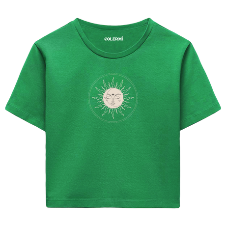 Minimal Sun Women’s Crop T-Shirt