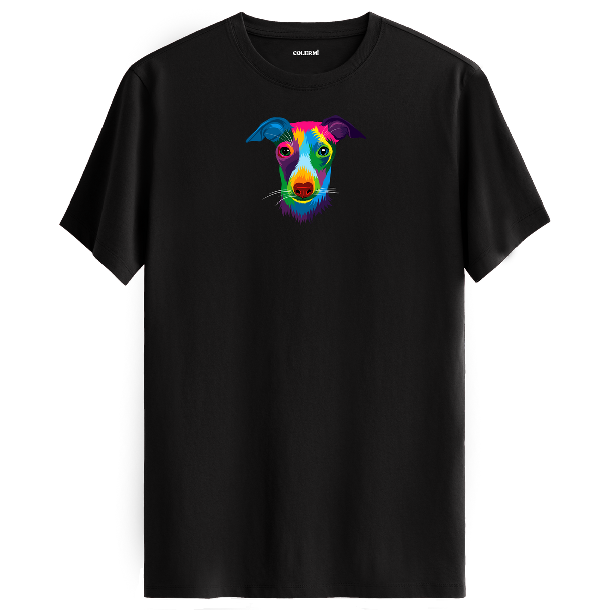Colorful Italian Greyhound Printed Unisex Tee