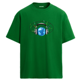 World Music Oversize Unisex T-Shirt – Bisiklet Yaka