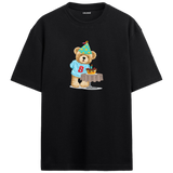 Birthday Party Bear Oversized T-Shirt