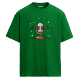 Retro Mic Sound T-Shirt – %100 Pamuk – Yuvarlak Yaka Tişört