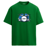 Blue Beat Oversize Unisex T-Shirt – Bisiklet Yaka